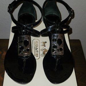 Coach Patent Sandals